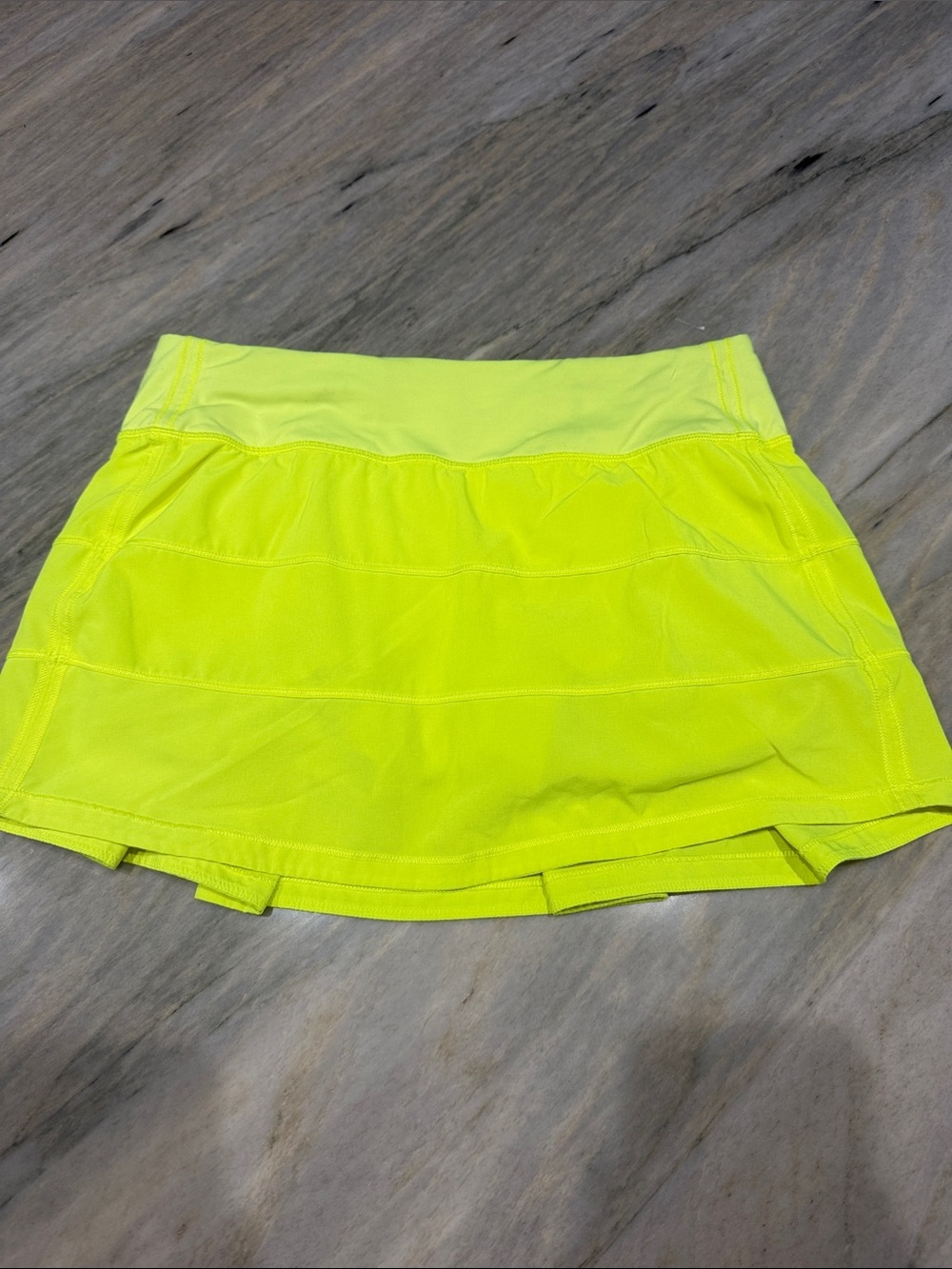 Neon Yellow Active Skort - Women's Athletic Skirt 12.5” size 6